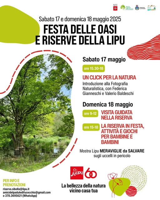 17 maggio Un CLICK per la NATURA, introduzione alla fotografia naturalistica 