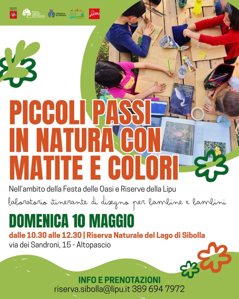 Piccoli passi in natura con matite e colori – Domenica 10 maggio, dalle 10.30
